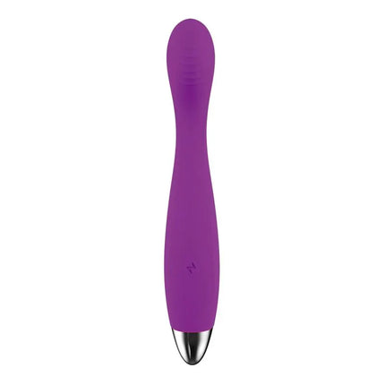 No. Ten G-Spot Hyper-Flexible Vibe Magnetic USB Silicone in purple with a sleek design