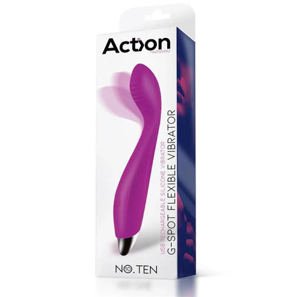 No. Ten G-Spot Hyper-Flexible Vibe Magnetic USB Silicone packaging.