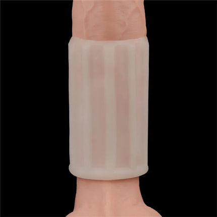 Vibrating Penis Sleeve Ridge Knights enhancing pleasure with a body-safe TPE material for extended comfort and authentic feel.