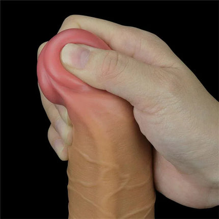 Close-up of Dual Layered Vibe with Rotation 8 showcasing realistic texture and flexibility.