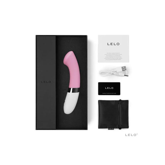 GIGI 2 Pink G-spot massager with packaging and accessories for enhanced pleasure and comfort.