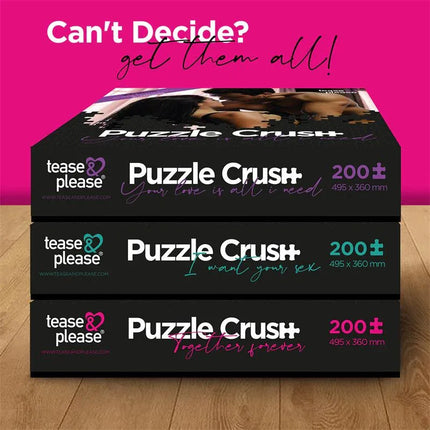 Puzzle Crush Together Forever playful 200-piece puzzle set on display