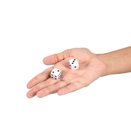 Hand holding dice from the Play & Roulette (ES/PT/EN/FR) game, perfect for adding excitement to your love life.