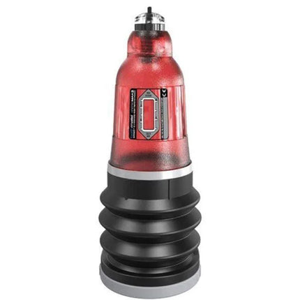 Red Penis Pump Hydromax3 for enhanced erections and endurance.