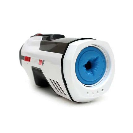 Masturbator Future Pro Super Masturbator, tech-forward male device with dual-texture sleeves and programmable modes, angled view