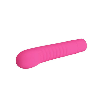 Vibe Mick Silicone Pink vibrator offering 10 vibration functions, body-safe silicone, and waterproof features for enhanced solo play.