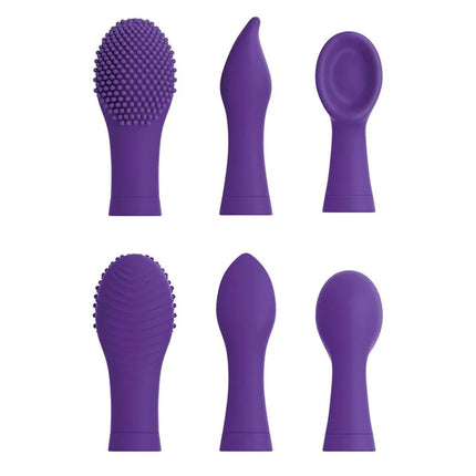 Stimulator Focus Sonic with 3 interchangeable silicone heads, enhancing your unique vibration experience.