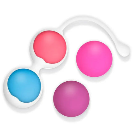 Kit 4 Kegel Balls Silicone - set of color-coded pelvic floor exercisers for women
