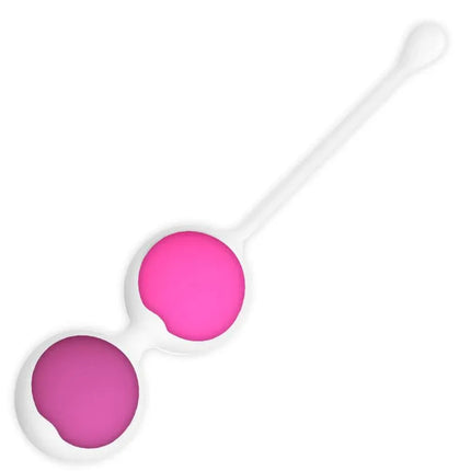 Kit 4 Kegel Balls Silicone in pink and purple with ergonomic design for pelvic floor exercises