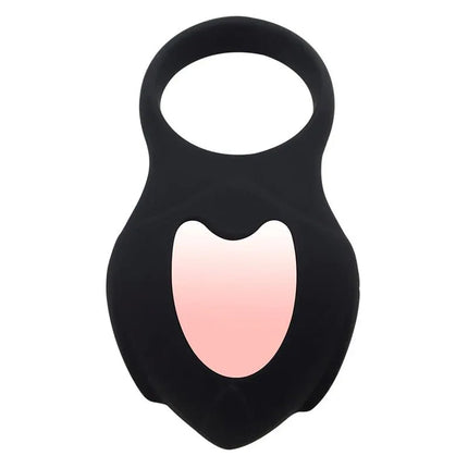 Darkblack Vibrating Ring with Led Remote Control USB Silicone unique design