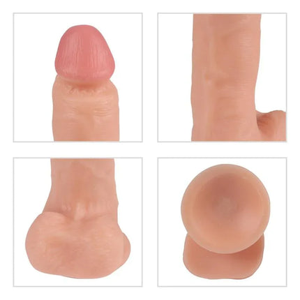 Realistic Vibe Remote Control Iron Dragon 17.5 cm vibrator with lifelike texture and flexible form for enhanced pleasure.