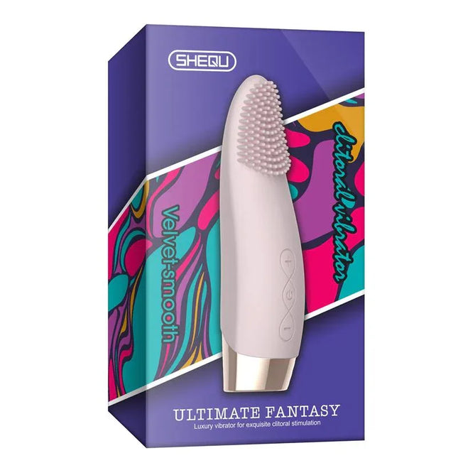 Stimulator Silicone USB Yin with 10 vibration functions and tickling protuberances for pleasure.
