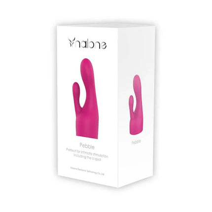 Head Massager Pebble Fuchsia in packaging, showcasing its playful design and vibrant color for an enhanced massage experience.