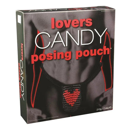 Edible Posing Pouch Special Edition Candy Lovers with heart design on packaging.