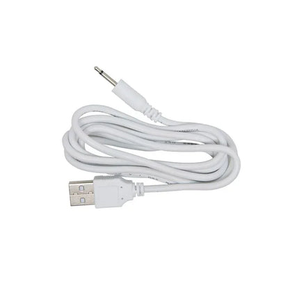 White USB charging cable with mini plug for electronic devices