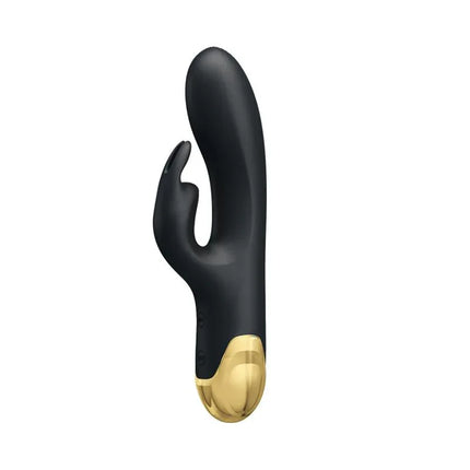 Premium silicone Vibe Double Pleasure 19.2 cm vibrator with 24k gold zink alloy accent