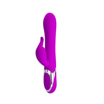 Vibe Neil Inflatable Function 23.7 cm triple stimulator vibrator in vibrant pink with G-spot and customizable fullness features.