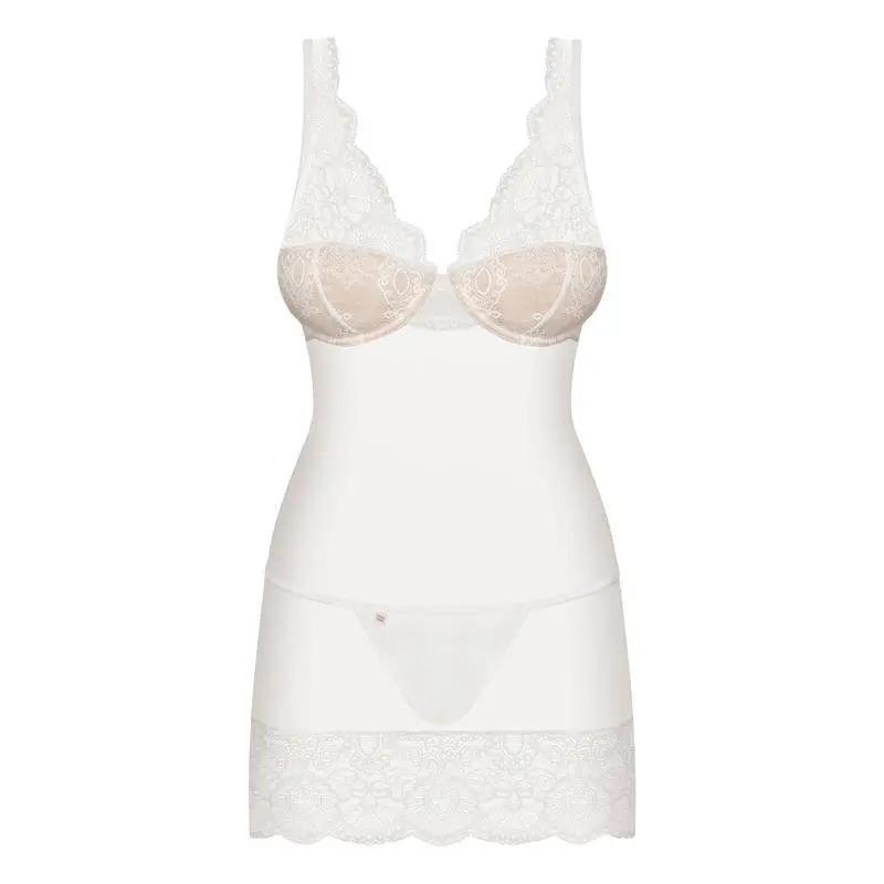 853 CHE 2 Chemise AND Thong White