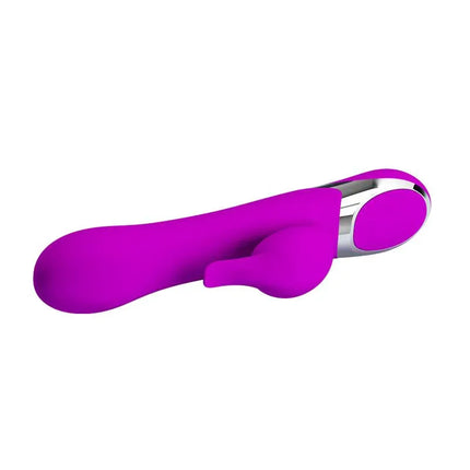 Vibe Neil Inflatable Function 23.7 cm triple stimulator vibrator in purple designed for G-spot and customizable fullness