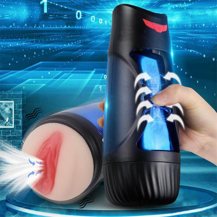 Male Masturbator Pussy with Moans Renee in action, showcasing lifelike design and moan feature for enhanced pleasure.