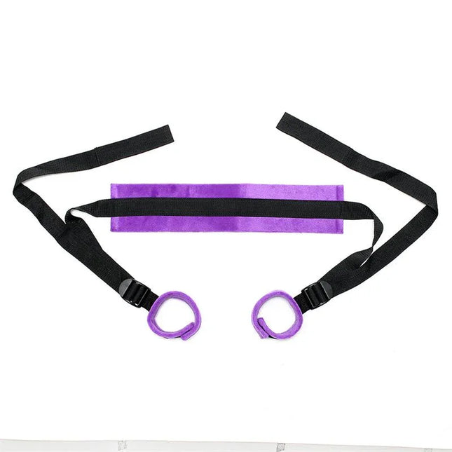 Enhancer Set Adjustable Purple with collar and wrist straps, featuring soft padding for comfort.