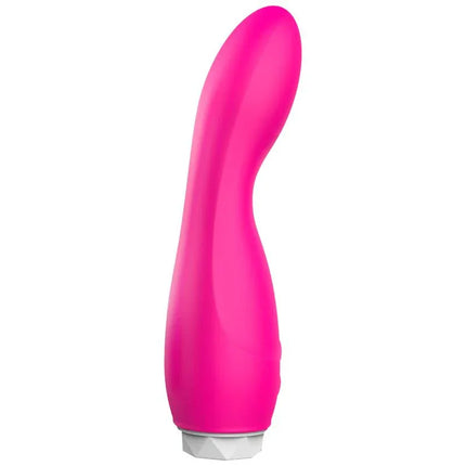 Douby Vibe Silicone Pink powerful vibrator with 8 vibration functions and smooth silicone texture for intense pleasure.