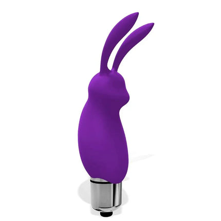 Purple Hopye Rabbit Vibrating Bullet Silicone with rabbit-ear design, soft silicone for precise stimulation