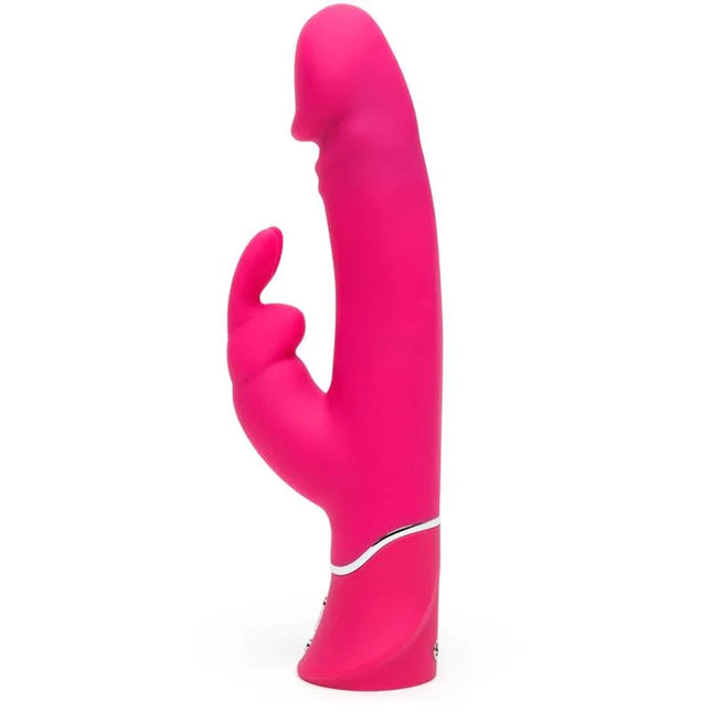 Realistic Dual Density Rabbit Vibe Pink with lifelike silicone texture and multiple vibration functions for immersive pleasure.