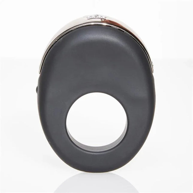 Vibrating Penis Ring Atom Black with 5 vibration functions for couples' intimate pleasure enhancement and satisfaction.