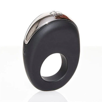 Vibrating Penis Ring Atom Black with powerful motor and 5 vibration functions for enhanced couple intimacy and pleasure.