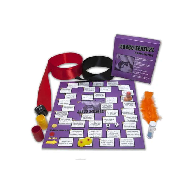 Sensual Board Game for Enhancing Intimacy with accessories and game pieces for couples.