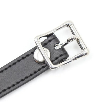 Close-up of adjustable strap on Ball Gag Breathable Black/Red, showcasing secure fit and stylish design for BDSM sessions.