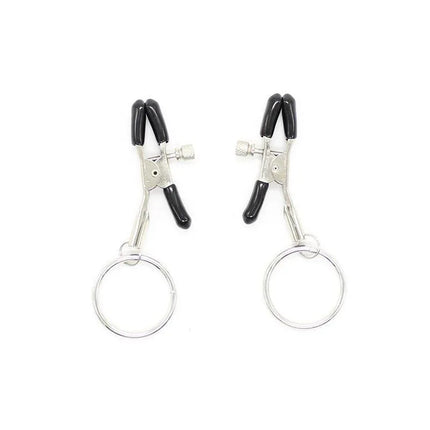 Nipple Clamp with O Ring Metal from Latetobed BDSM Line, adjustable and durable for intense pleasure, features metal construction.