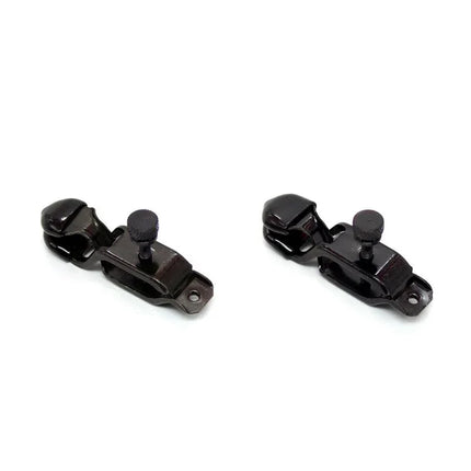 Nipple Clamps Adjustable Metal Black with matte-black finish for BDSM.
