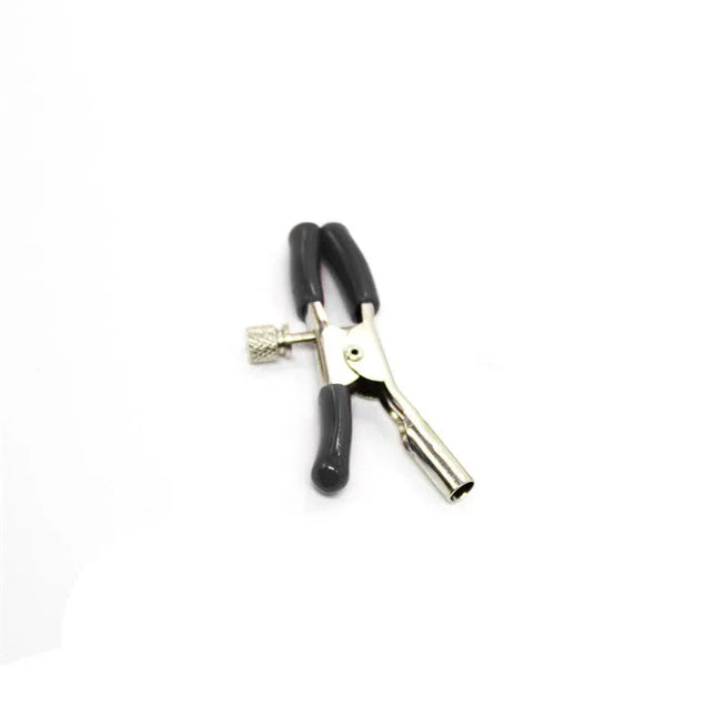 Single Metal ipple Clamp Black, BDSM accessory with black finish, durable design for intense play, part of Latetobed line.