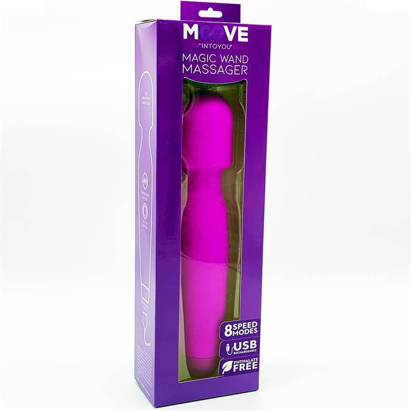 Magic Wand Massager Silicone Purple