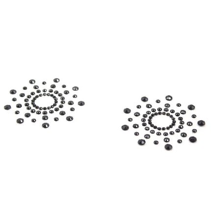 Snowflake Nippel Covers Black in elegant snowflake design with black finish, ideal for bold aesthetics and intimate wear.