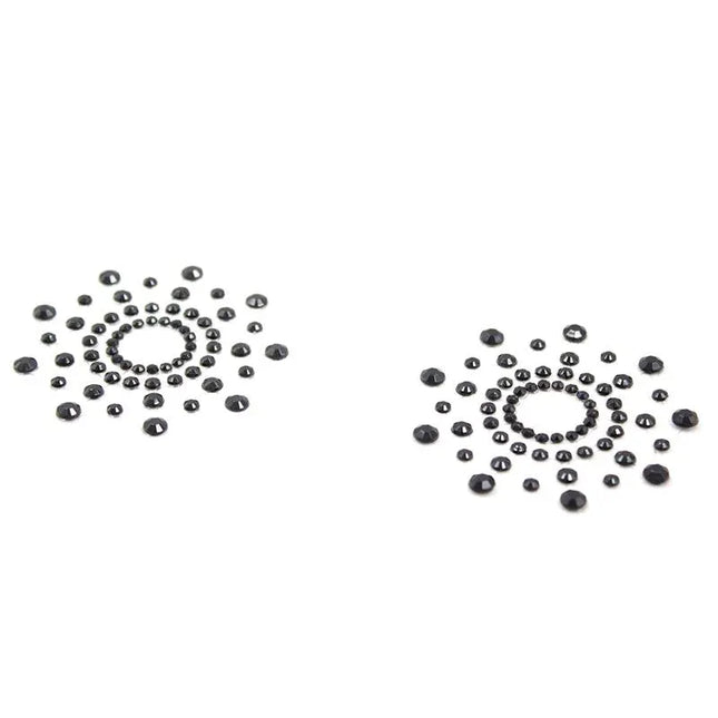 Snowflake Nippel Covers Black in elegant snowflake design with black finish, ideal for bold aesthetics and intimate wear.
