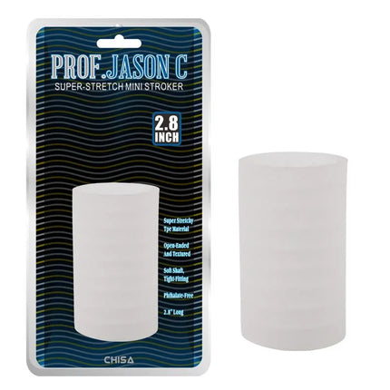 Super-Stretch Mini Stroker packaging and product display with travel-friendly design.