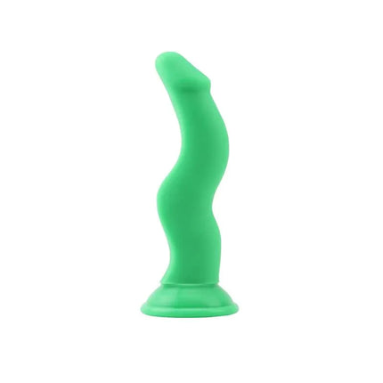 Shane G Green – Premium green liquid silicone dildo with ergonomic curve for targeted stimulation, ideal for solo or partnered use.