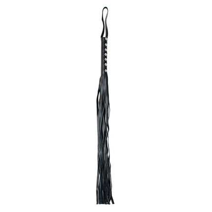 Flogger Leather 60 cm with black finish for BDSM play