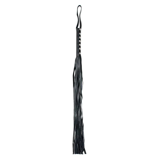 Flogger Leather 60 cm with black finish for BDSM play