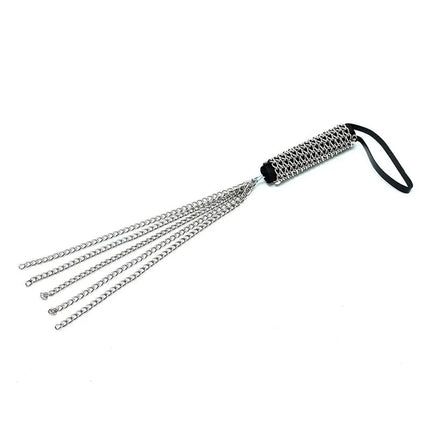 Flogger Metal 50 cm with metal handle and tails for BDSM impact play.