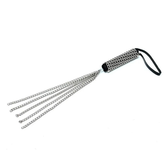 Flogger Metal 50 cm with metal handle and tails for BDSM impact play.