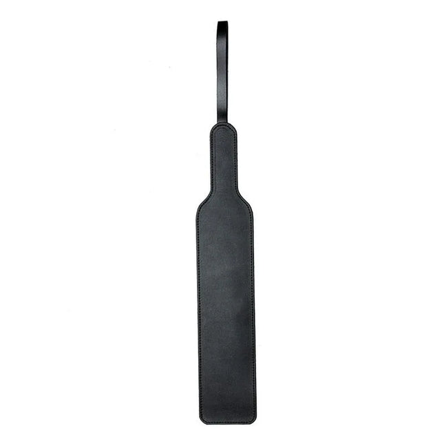 Paddle Leather 40cm black BDSM paddle with spikes, 40 cm length, high-quality leather, perfect for beginners and experts.