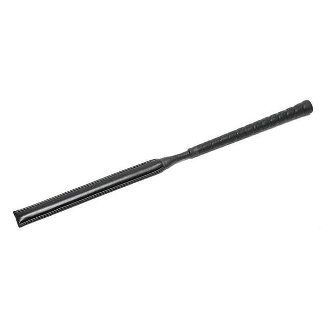 Whip 60 cm leather paddle, black color, classic design for BDSM play, 60 cm length, versatile for couples and solo use.