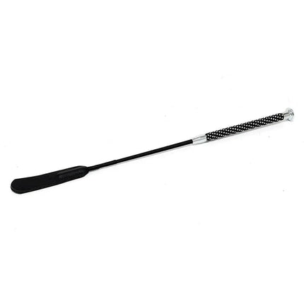 Whip Leather 50 cm premium black leather paddle with durable handle for versatile BDSM play and impact sensations.