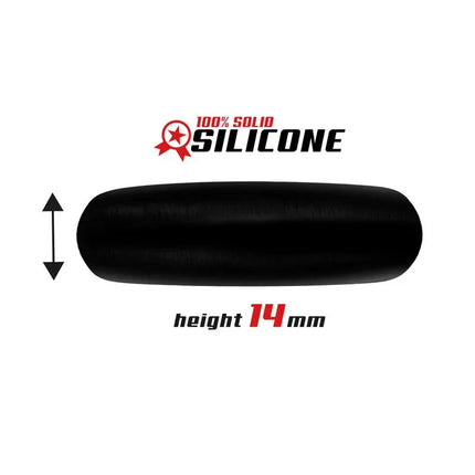 Cock Ring Solid Silicone 5.5 cm Black, solid silicone material, 14mm height, durable and body-safe.