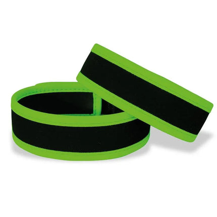 Glow in the Dark Velcro Armbands made of neoprene and vegan leather for vibrant self-expression and comfort in any party setting