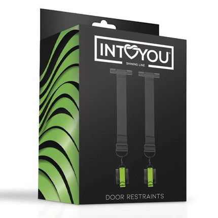 Intoyou Shining Line Glow in the Dark Door Restraints packaging, featuring BDSM accessories with a unique glowing feature.